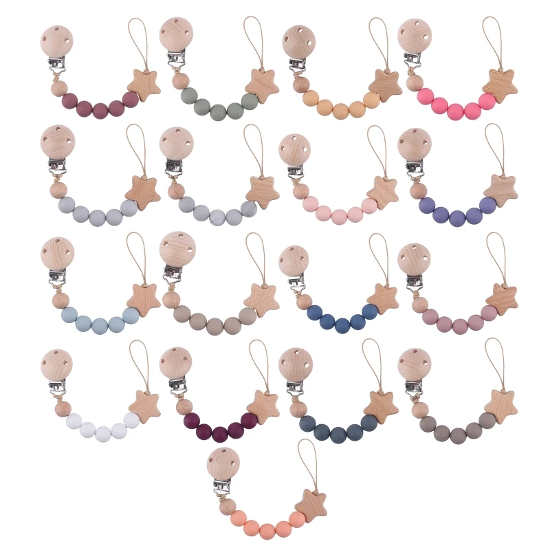 

Y3NF, зажимы для соски, детская девушка, силиконовый зажим с бусинами для прорезывания зубов