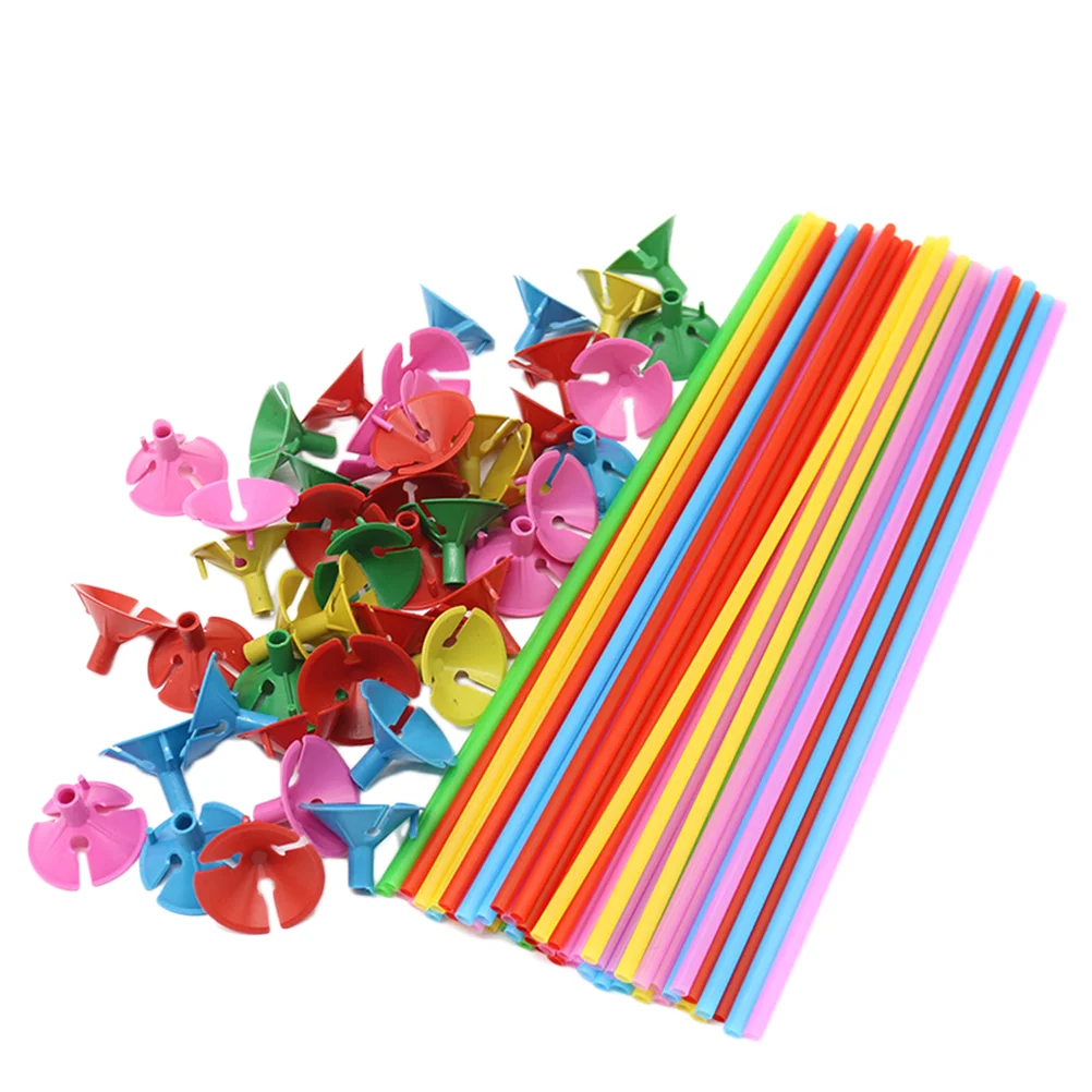 

100 Set of Multiful Sturdy Balloon Sticks Holders for Wedding Anniversary Graduation Party
