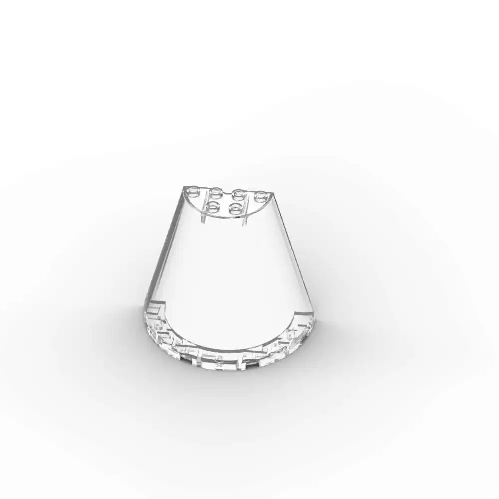 MOC 1 шт. 47543 конус половина 8x4x6 Набор строительных блоков шланг