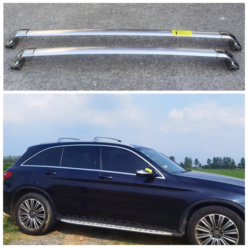 

High Quality Aluminum Alloy Car Roof Racks Luggage Rack Crossbar Fits For Mercedes-benz GLC GLE 2020 2021 2022 2023