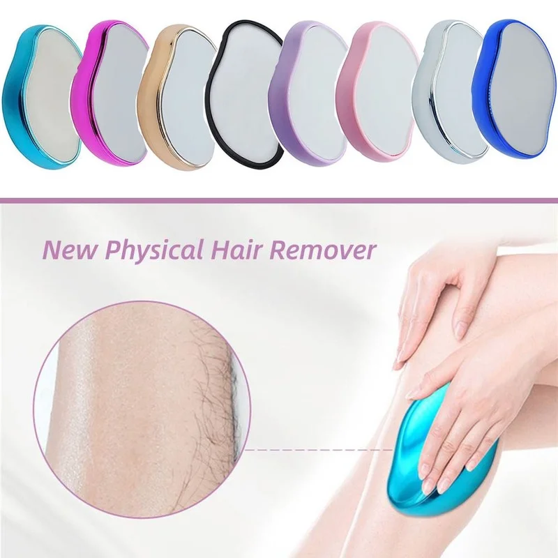 

Nano Crystal Physical Hair Removal Bleame Crystal Hair Eraser Painless Safe Epilator Easy Cleaning Reusable Glass Hair Removal