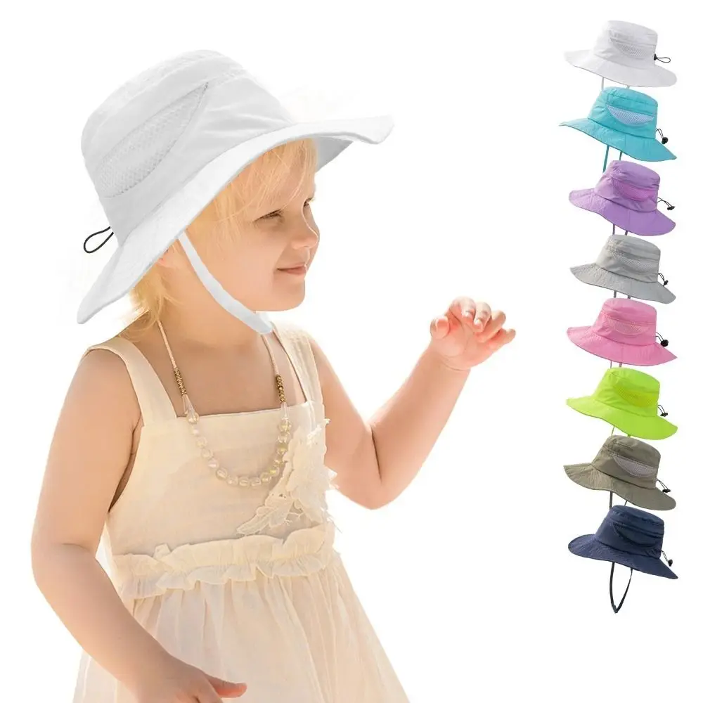 

Spring Summer Wide Brim Anti-UV Big Visors Foldable Fisherman Cap Sun Hat Bucket Hat Beach Cap