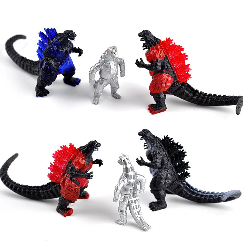 

Godzilla Dinosaur Q Version 6CM Movie Animation Surrounding Toy Wholesale SHM Monster King PVC Model Doll Ornament Joint Movable