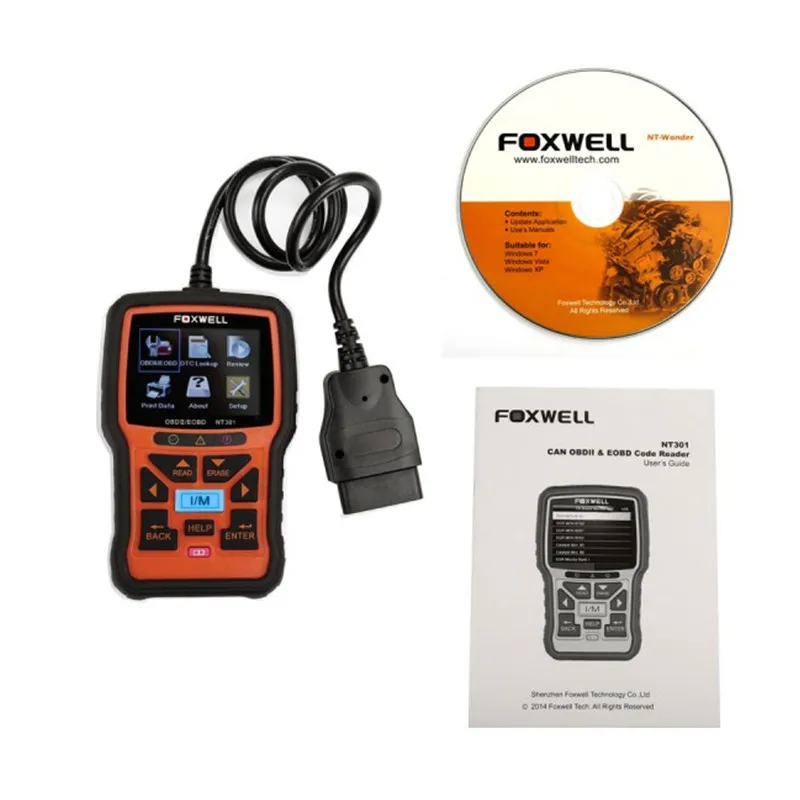 

FOXWELL NT301 OBD2 Scanner Professional EOBD OBDII Code Reader Engine Check ODB2 OBD 2 Automotive Scanner Car Diagnostic Tool