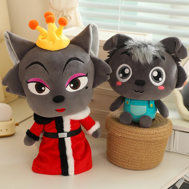Плюшевые куклы из аниме приятная Коза и большой волк Мультяшные набивные