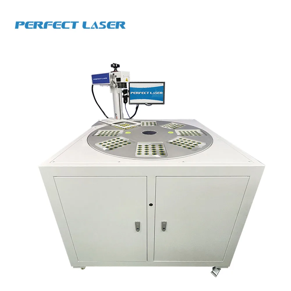 Идеальная Лазерная Маркировочная гравировальная машина с большим вращающимся