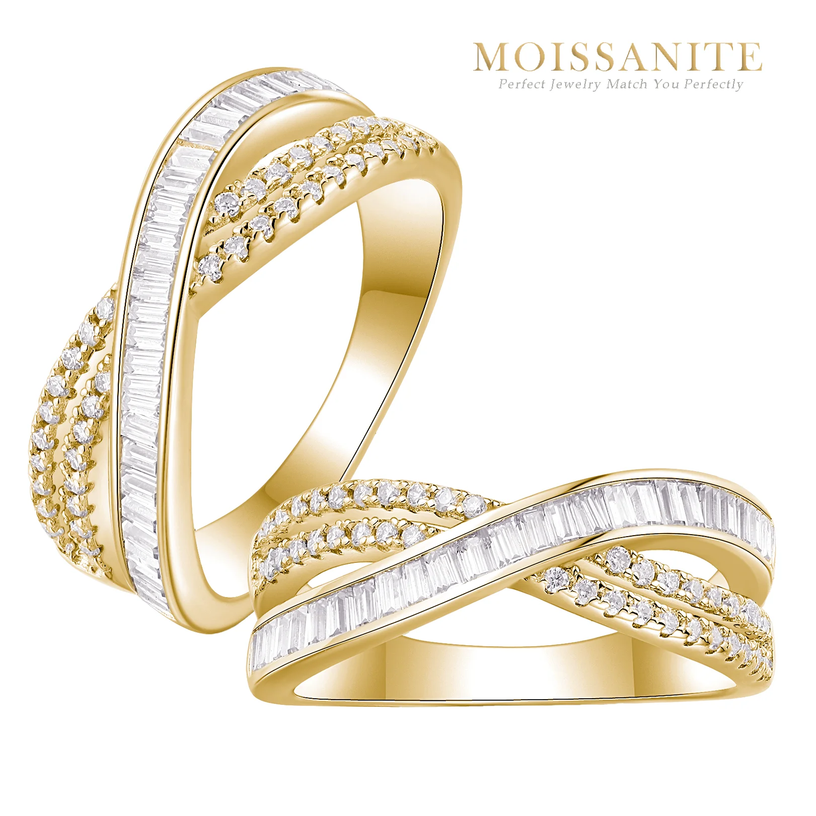 Женское обручальное кольцо с муассанитом цвета D 0 76 карата стерлинговое серебро