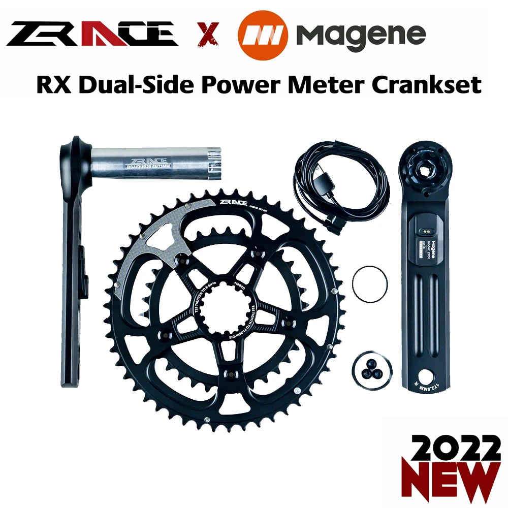RX Dual-Side Bike Crankset Power Meter,RX Powermeter,165/170/172.5/175mm Crank Arm,BSA BB92,PF30,BB30 Fit GRAMIN,BRYTON Computer