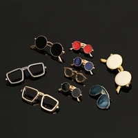i remiel fashion enamel oil glasses sunglasses pins and brooches mens suit dress shirt collar mens clothing accessories