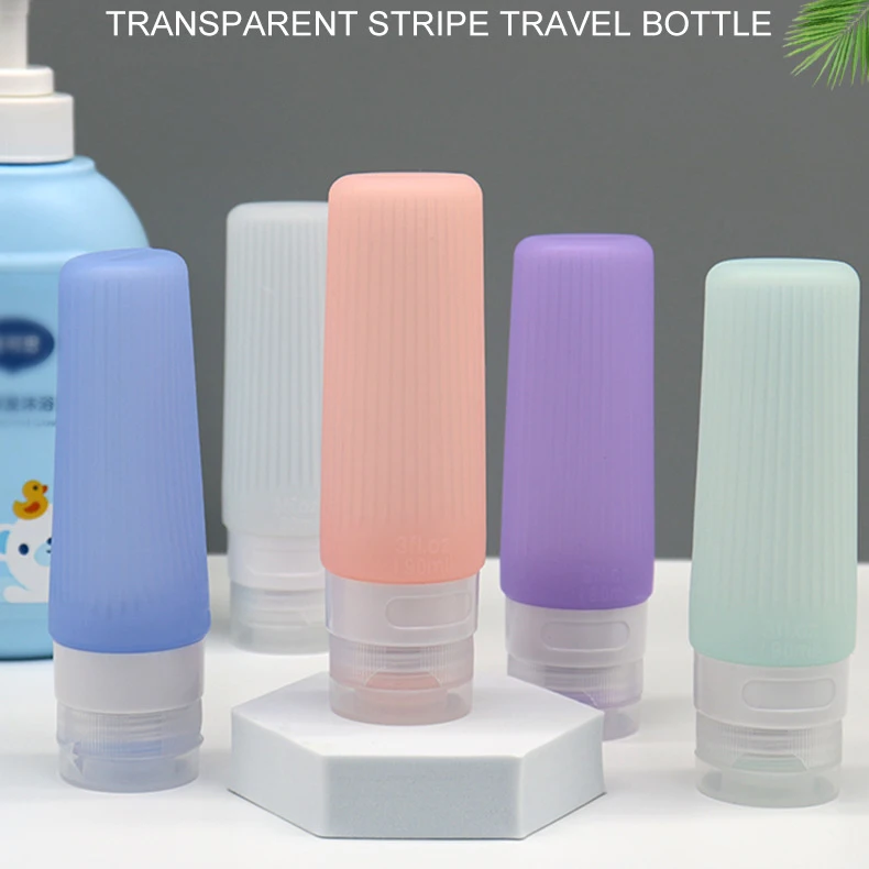 

Silicone Travel Bottle Conical Cosmetic Storage Refillable Lotion Bottle Shower Gel Shampoo Empty Container