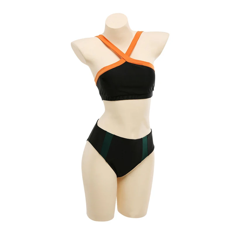 

My Hero Academia Bakugou Katsuki Cosplay Costume Swimsuit Sukumizu Women Swimwear Spandax Bathing Suit Top + Underwear Outfits