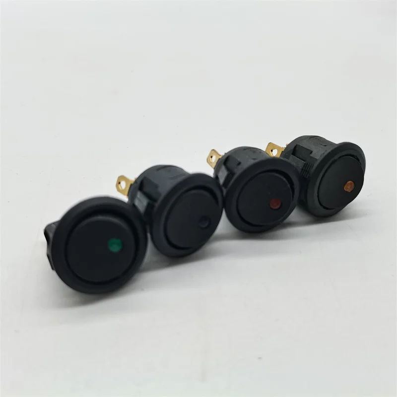 

Boat shaped switch KCD1-101N-8 with light on the upper and lower circles, cat eye KCD1-105