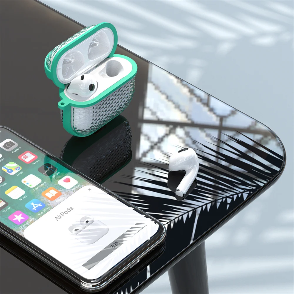 

Чехол для наушников AirPods 3 Pro, двухцветный прозрачный чехол из ТПУ, с защитой от пыли для зарядки Bluetooth наушников