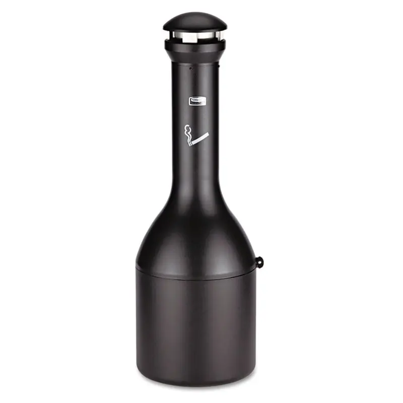 

Commercial FG9W3300BLA Infinity Traditional Smoking Receptacle, 4.1 Gal, 39" High, Black house clean bin box