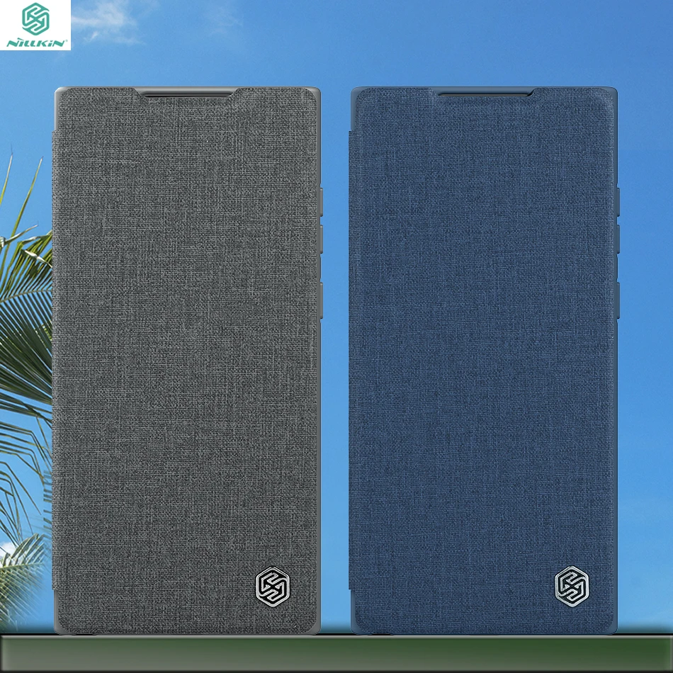 

Ультратонкий чехол NILLKIN для Samsung Galaxy S22, кожаный флип-чехол, кожаный чехол с защитой объектива, кожаный чехол с выдвижными линзами