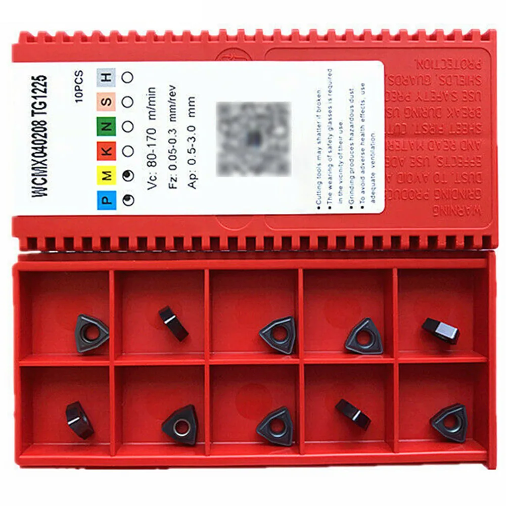 

Turning Tool Indexable Inserts 10P WCMX040208 TG1225 CNC Lathe Tool U Drill Carbide Insert For WC Quick Drill Machinery Parts