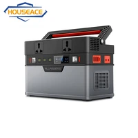 houseace 700w portable power station pure sine wave outdoor 606wh solar generator outdoor emergency power supply ap ss 007 700w