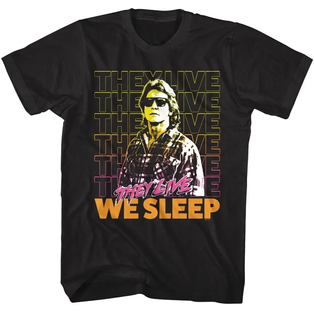 Мужская футболка с надписью They Live We Sleep George Nada