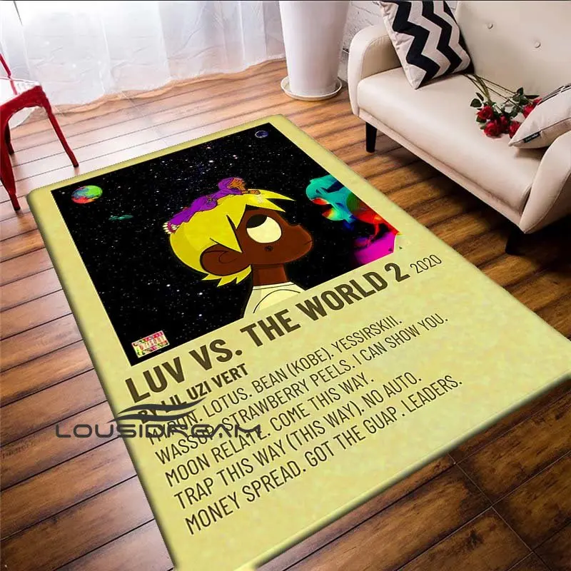 Lil Uzi Vert, American Rapper, Printed Carpet, Living Room, Bedroom, Anti Slip Carpet, Art Decoration, Home Textile Mat, Carpet