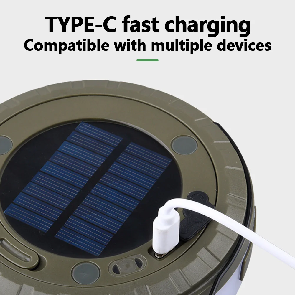 Солнечные гирлянды для кемпинга перезаряжаемый фонарь водонепроницаемый