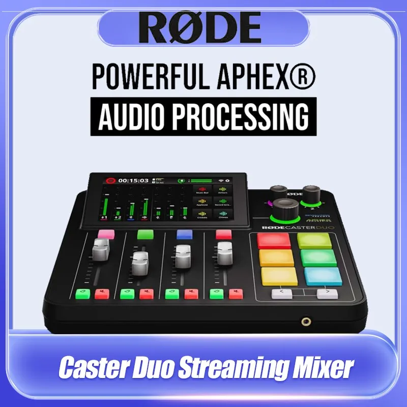 

RODE RodeCaster Duo Professional Streaming Mixer Poewr APHEXR Audio Process Console External Sound Card For Live Recording