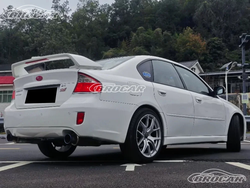 Фото Для Subaru LEGACY WRX Sti GT B4 1998-2020 со светодиодной подсветкой, высококачественный АБС-пластик, глянцевый черный спойлер, багажник, крыло, спойлер №3