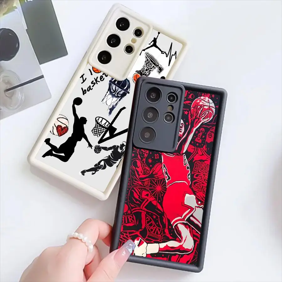 Фото Крутой чехол Basketball Man для Samsung Galaxy S25 Ultra S22 S20FE S25+ S23 FE S24 Plus S21 S24Ultra Soft Shell №2