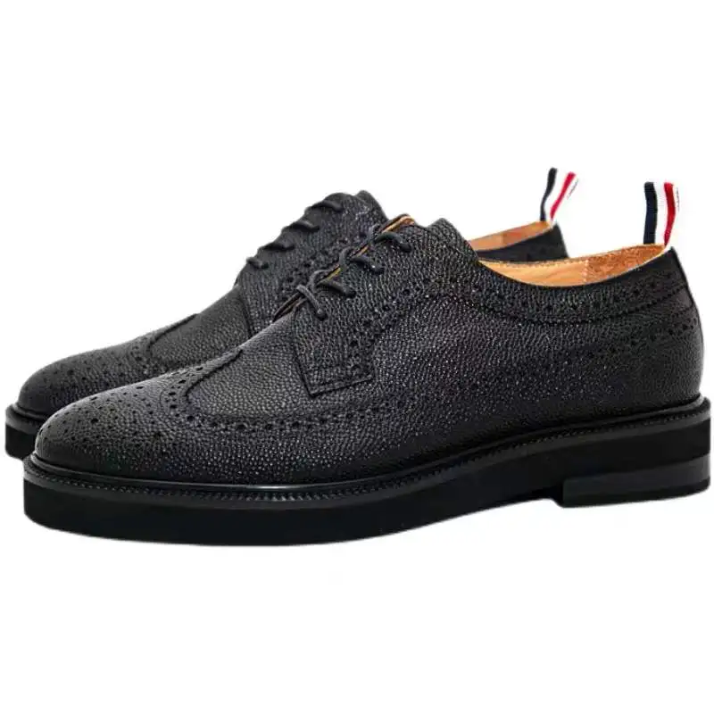 

Туфли TB THOM Роскошные брендовые из натуральной телячьей кожи с длинным рукавом броги обувь для офиса и свадьбы туфли TB