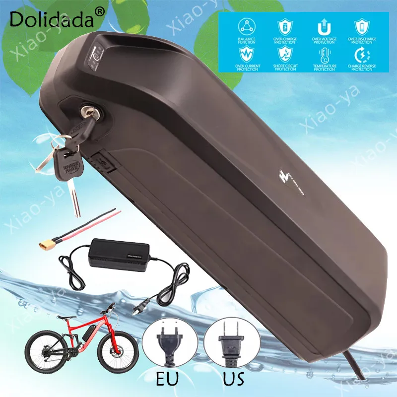 

New 48V40000mAH Electric Bicycle Lithium Battery 13S Hailong Shell For Scooter Motor Less Than 1000W With 25A BMS And 2ACharger