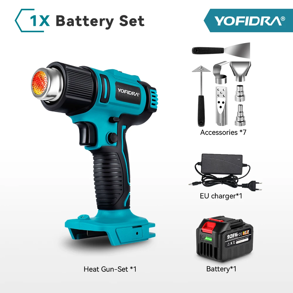 

Yofidra Беспроводной Тепловой Пистолет 2500Вт