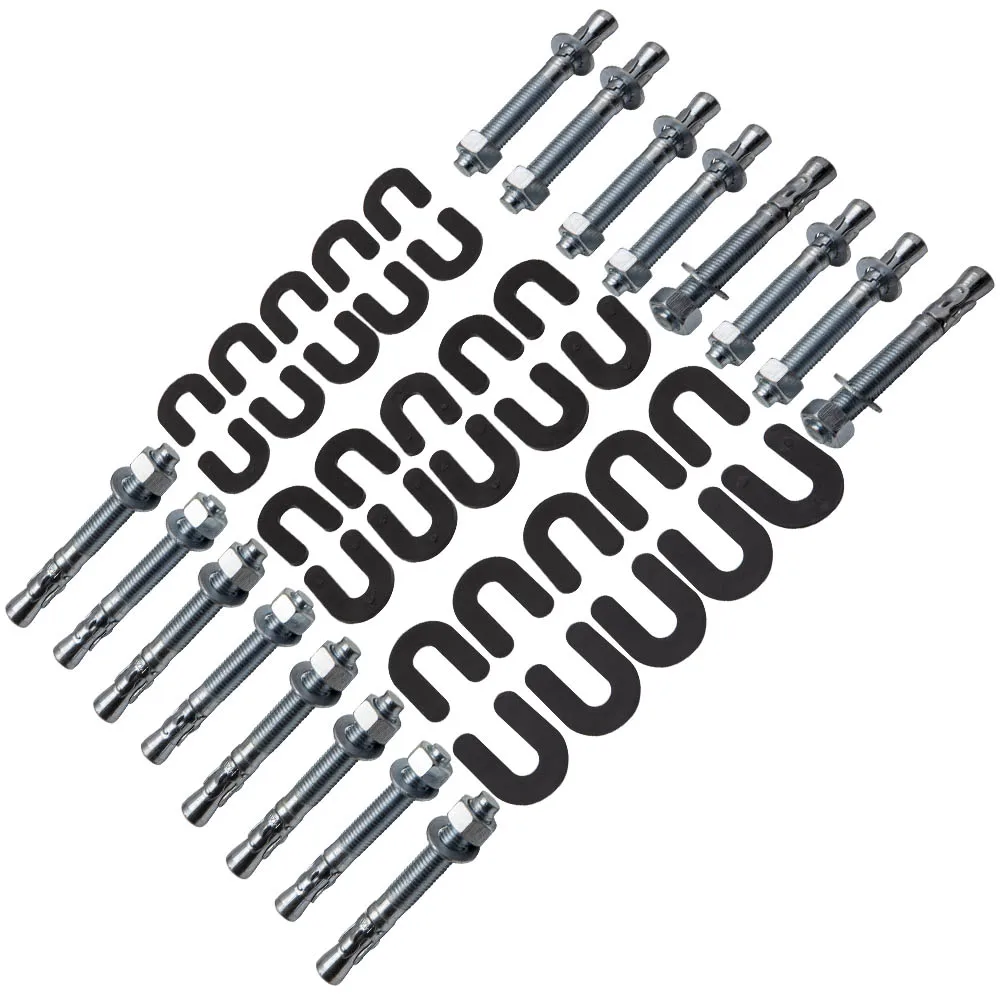 

Lift Installation install Kit 16 Wedge Anchor Bolts 30 pack shims w/ Warranty