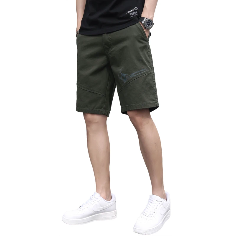 

Designer new linen shorts men casual beach short men brand wild leisure solid Cargo shorts for men bermuda masculina bermudas