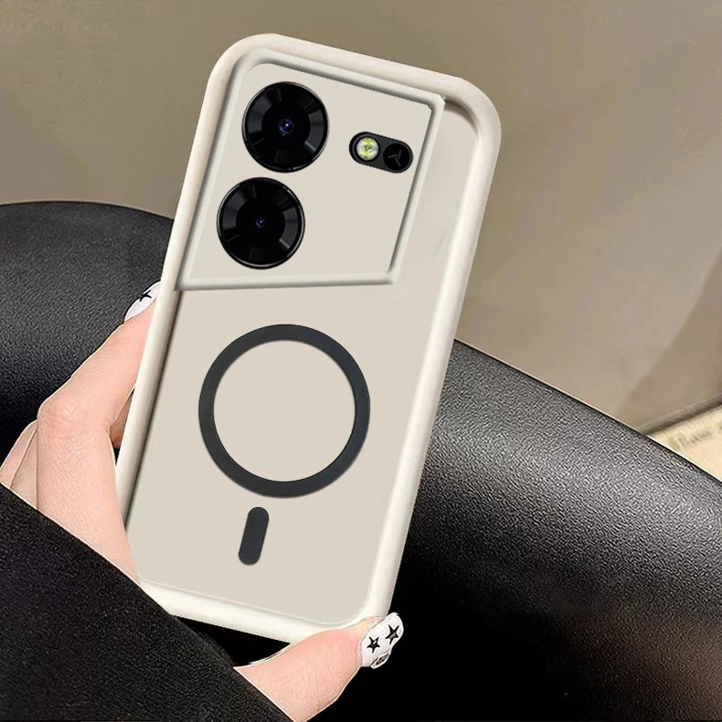 Чехол для телефона Tecno Pova 5 LH7n Pro LH8n защитный чехол из ТПУ с рамкой и магнитной