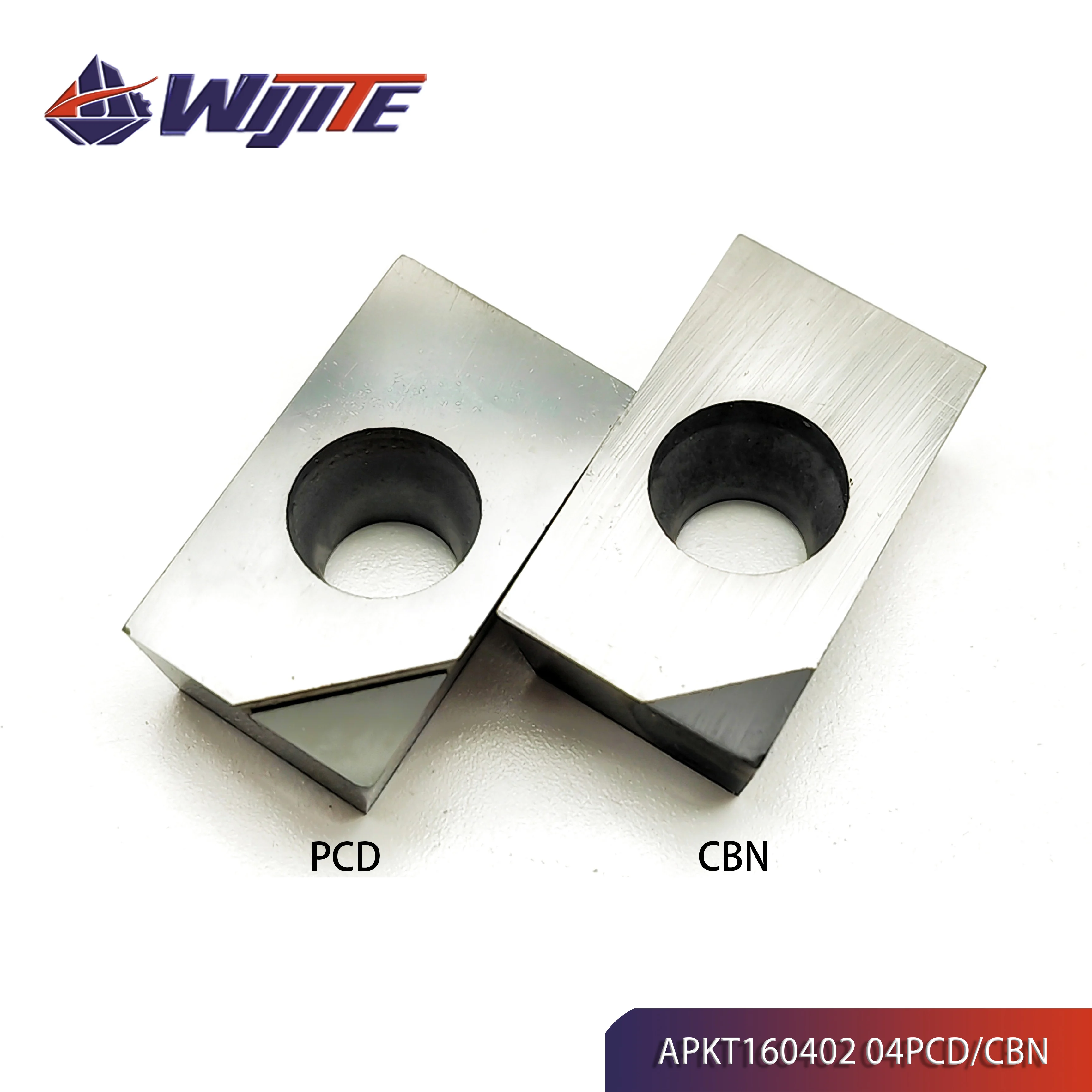 Фото PCD APKT113502 APKT113504 APKT160402 APKT160404 Инструмент forsuch как медный и алюминий, инструменты CBN для твердой стали и чугуна №3