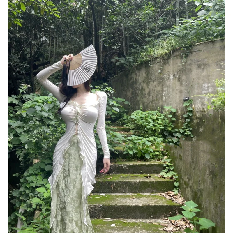 Женский вязаный комплект CAIJEWEL