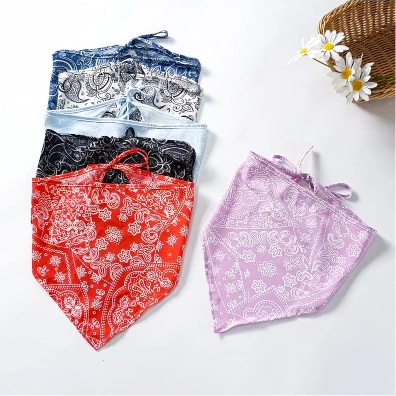 

Women Skin-friendly Hairband Triangle Shape Bandanas Headband Adjustable