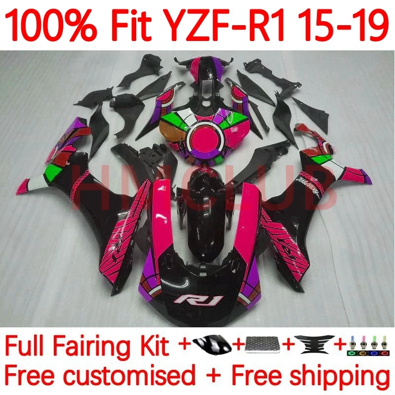 

Инъекция для YAMAHA красный черный blk YZF-R1 YZF 1000 R1 R 1 YZFR1 2015 2016 2017 2018 YZF1000 15 16 17 18 19 Обтекатели 29No.46