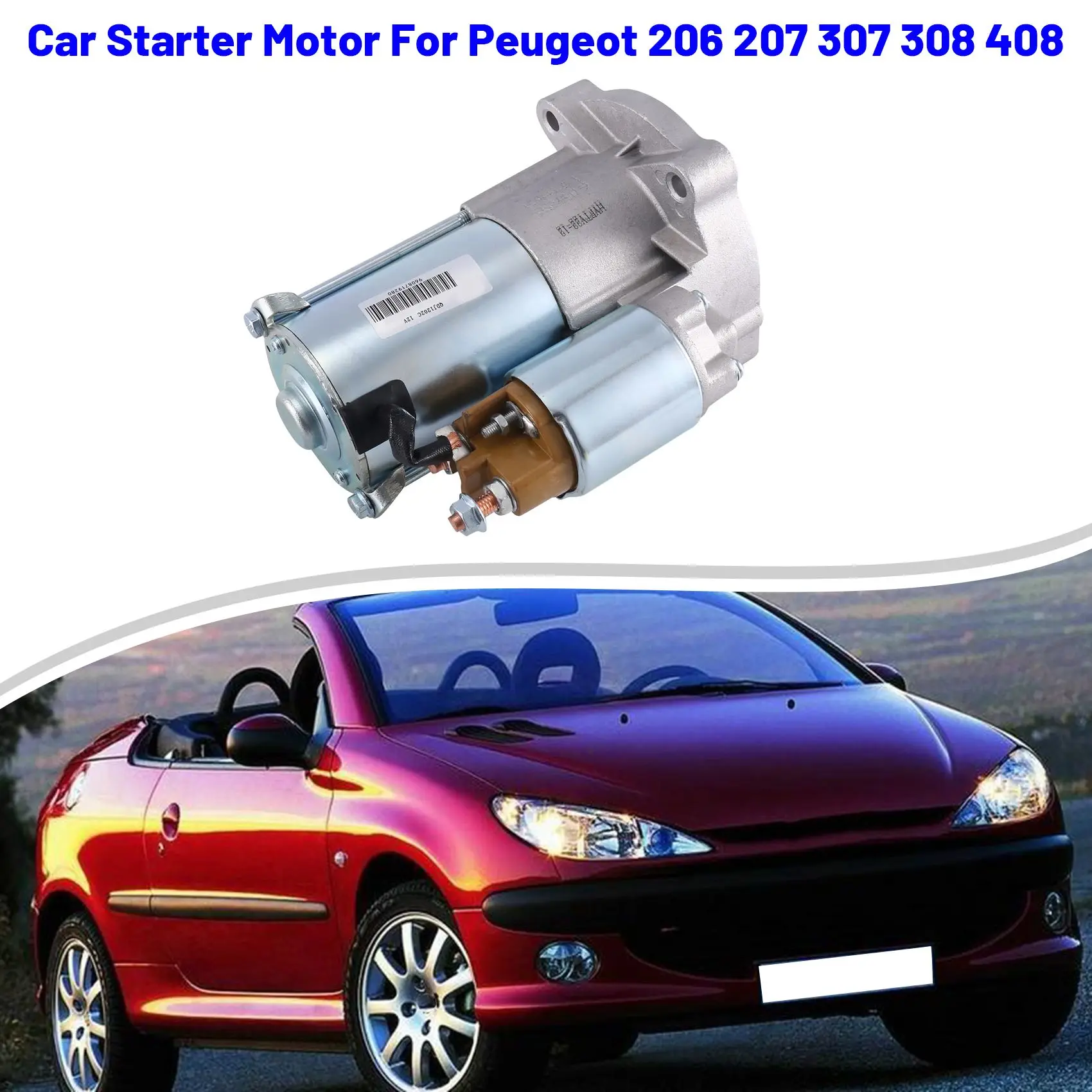 9648644680 Автомобильный стартер для Peugeot 206 207 307 308 408 Citroen C2 Xsara Picasso 1 6 TU5JP4 (NFU)