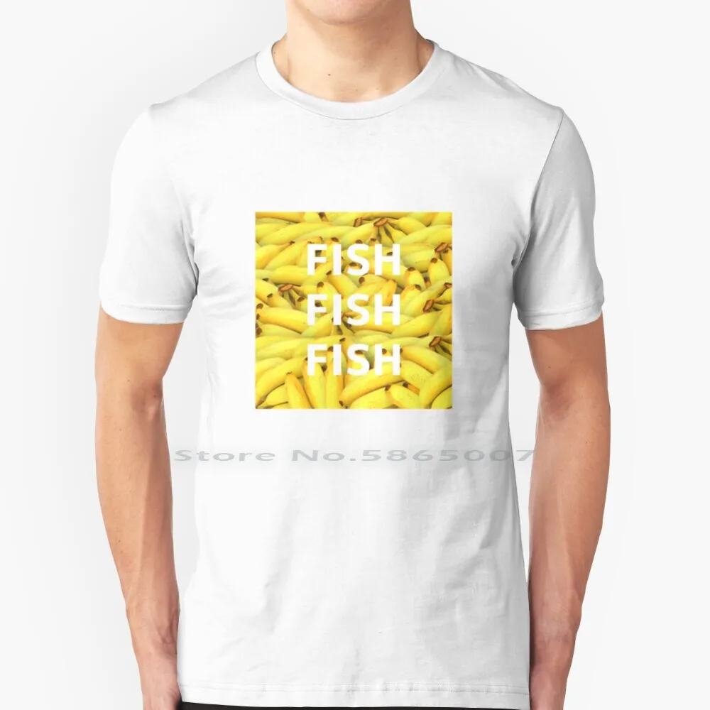 

Banana Fish Fish Fish Fish T Shirt 100% Cotton Banana Fish Big Size 6xl Tee Gift Fashion