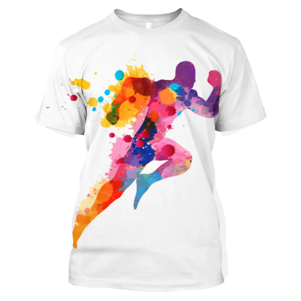 

Jumeast 3D Graphic Tees Oversized Running Printed Men T Shirt Anime Sweats Gym Doodle Designer Sportswear Quackity Workout Tops