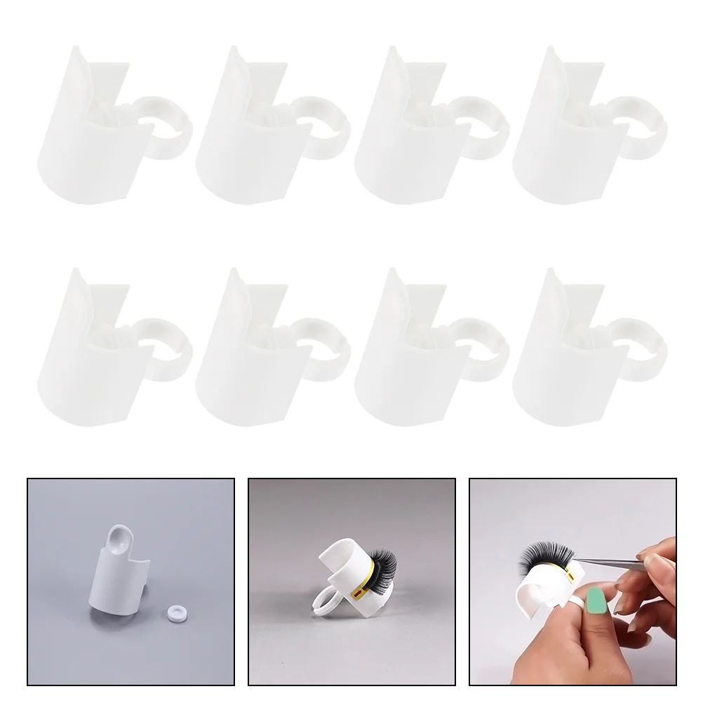 

8Pcs Eyelash Blossom Cup Eyelash Glue Ring Cup Eyelash Extension Supplies