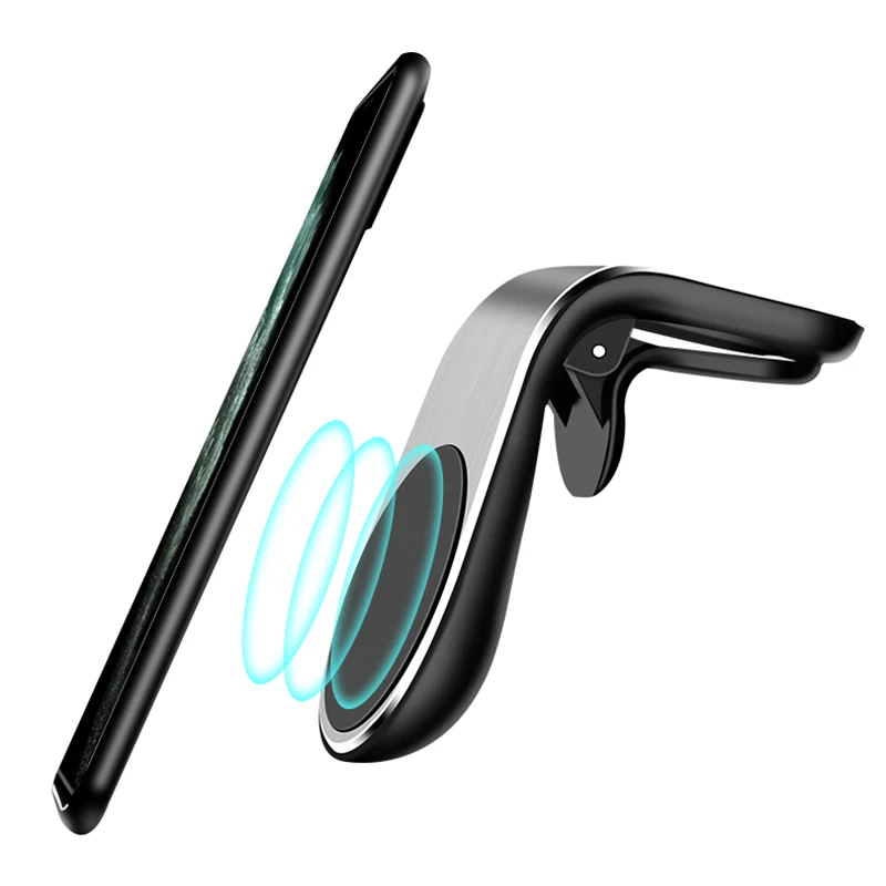 

Magnetic L-Type Universal Phone Holder In Car Phone Stand Clip For Mount Car Magnetic Phone Holder Suit To All Model Cellphone