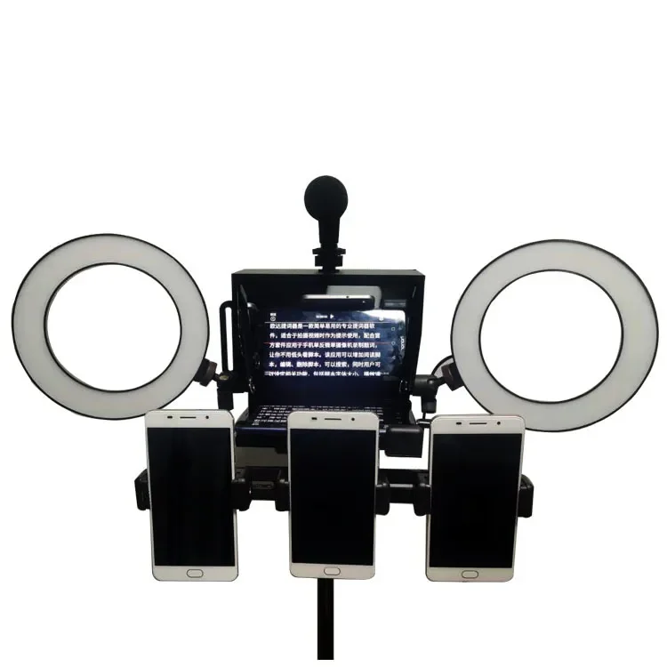 

Teleprompter Portable Inscriber Mobile Teleprompter Artifact Video With Remote Control for Phone and DSLR Recording