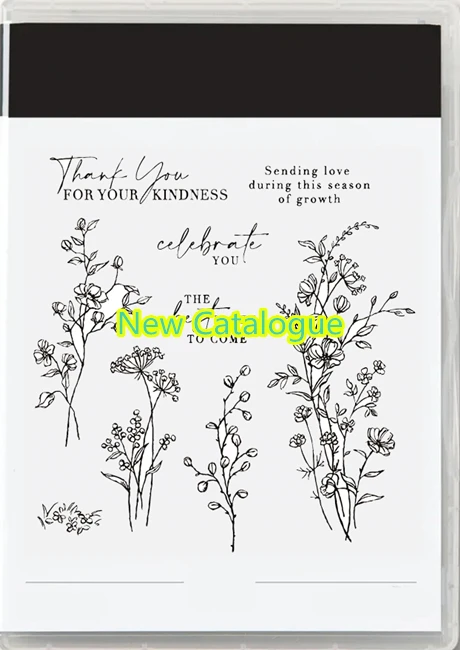 

Januar-April 2023 Mini Catalog Latest Cutting Dies Clear Stamp Dainty Delight Flower Scrapbooking Frame Card Craft