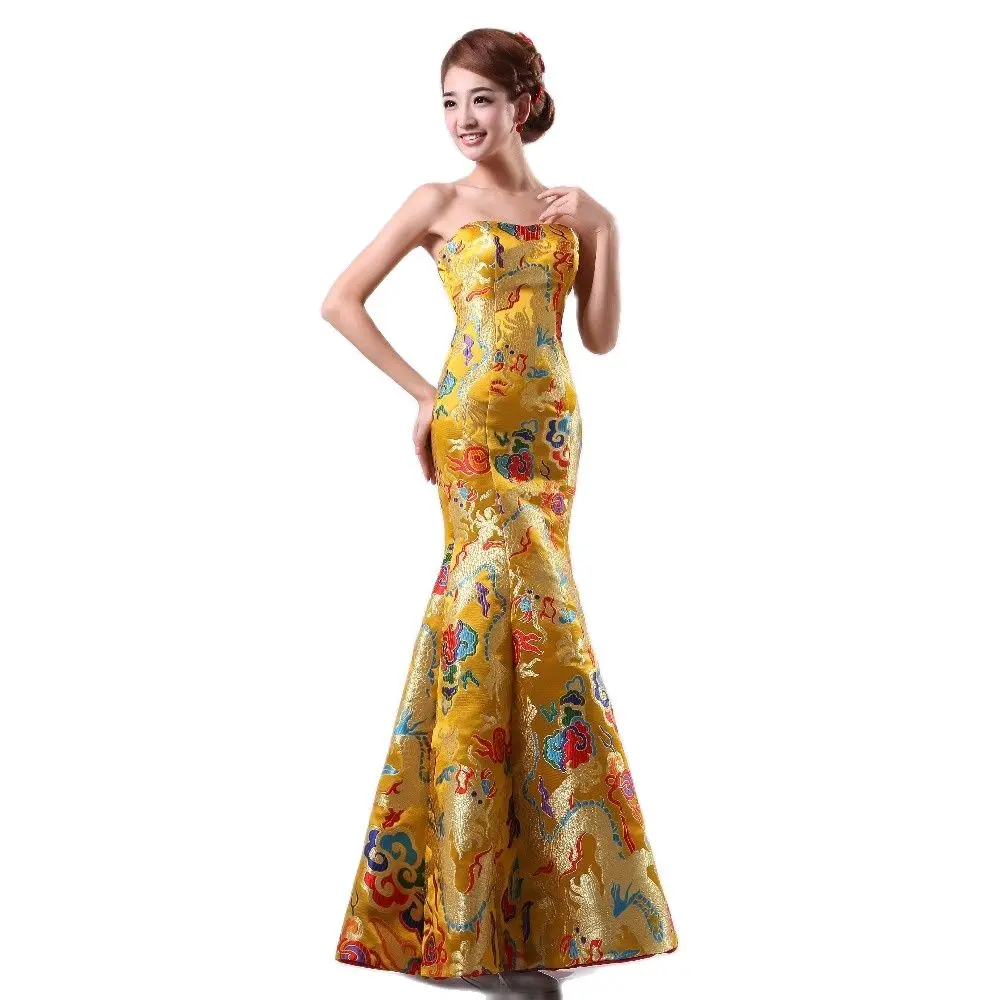 Modern oriental Women Qipao For Wedding Party Chinese Traditional Cheongsam Formal Long Dress Luxury Ethnic clothing