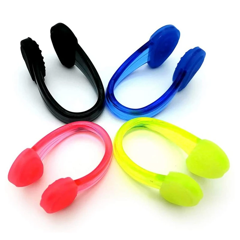 

Топ!-силиконовые водонепроницаемые зажимы для носа в бассейне, заглушки для носа в бассейне для взрослых, набор из 4 шт.