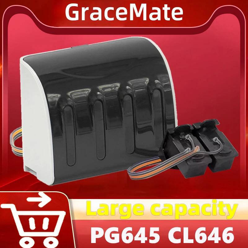 Gracemate Pg645 Cl646 Substituição Cartuchos de Tinta Ciss para Canon Pg645 Cl646 para Pixma Ip2860 Mg2460 Mg2560 Mg2960 Mg2965 Mx496