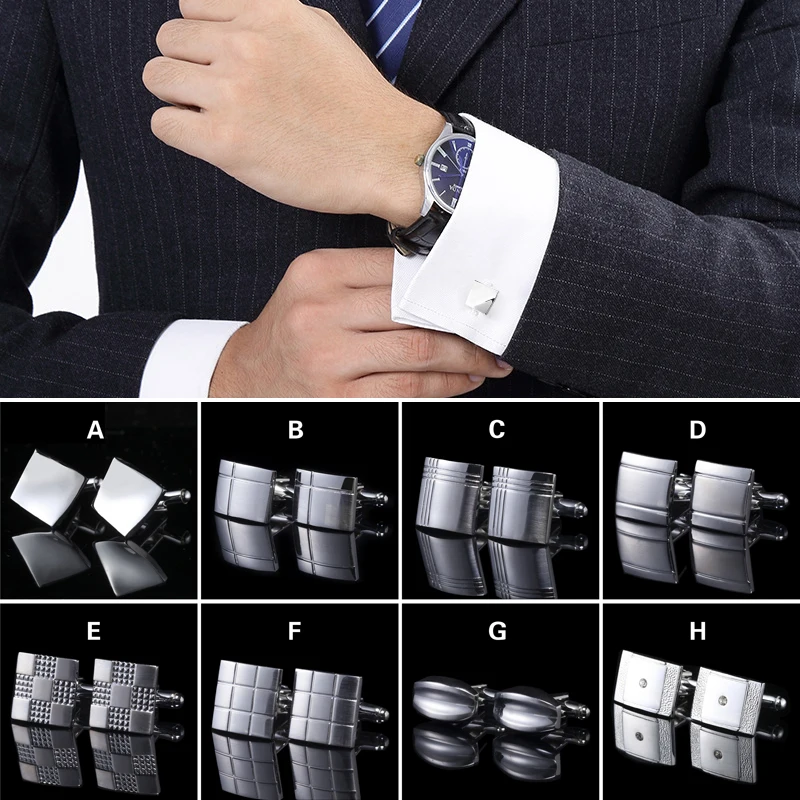 

High-end Novelty Cuff Links Stainless Steel Old Craftsman Hand Laser Engraving Cufflinks Mans French Suit Accessories Jewellery