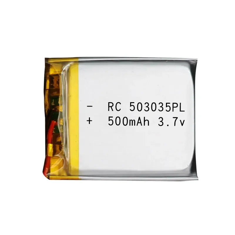 Аккумулятор литий-полимерный перезаряжаемый 3.7V 500mAh (503035) для GPS-устройств, DVD-плееров, автомобильных видеорегистраторов, очистителей воздуха, смарт-часов, Bluetooth-гарнитур (art.: 3920dcb403fd2) - 3920dcb403fd2