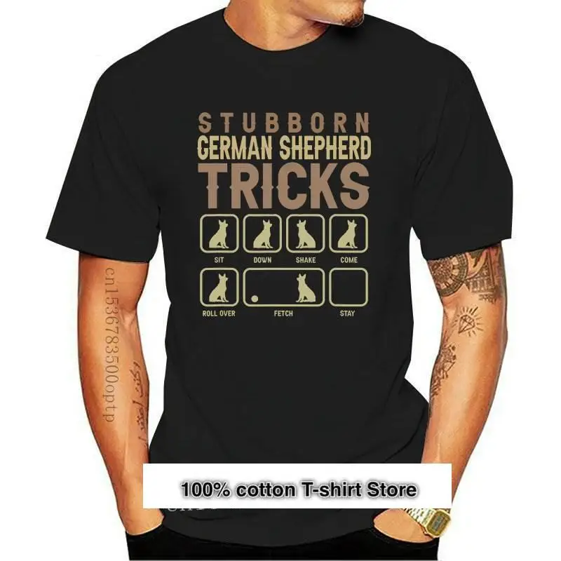 

Camiseta divertida para amantes de los perros, novedad, trucos de pastor alemán resistente, regalos